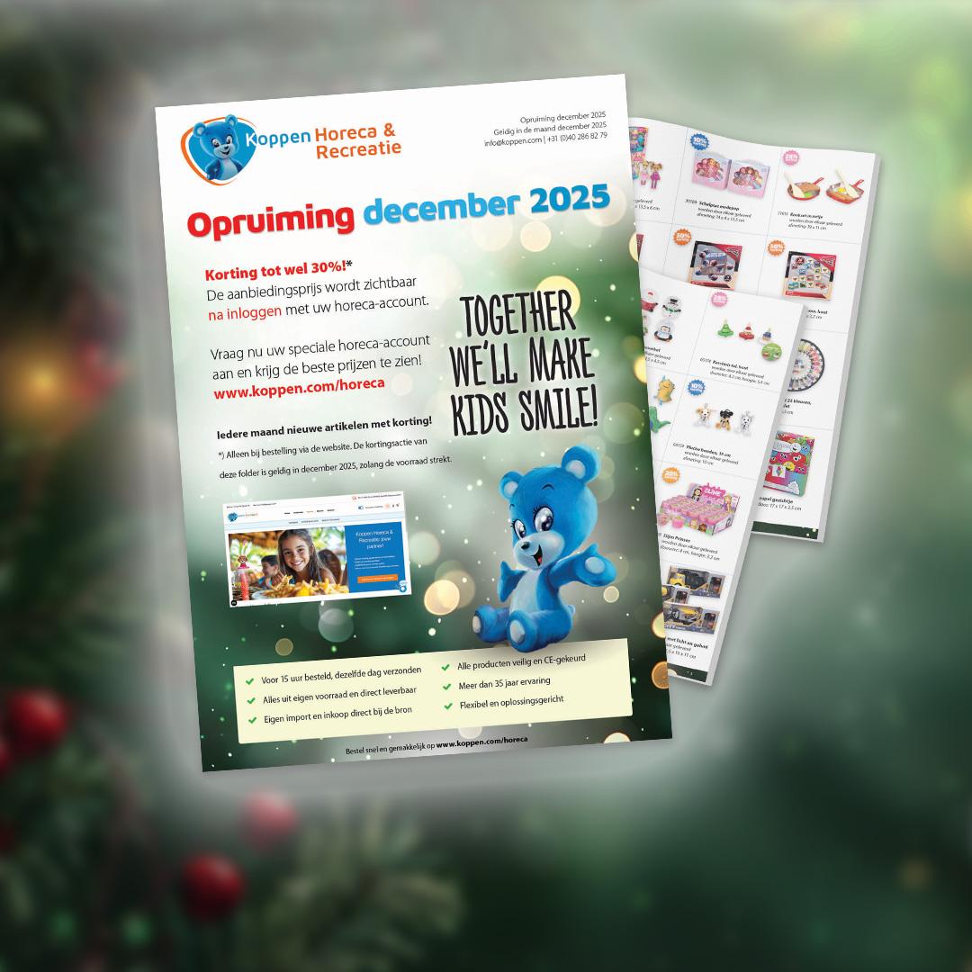 Opruimingsfolder voor de horeca