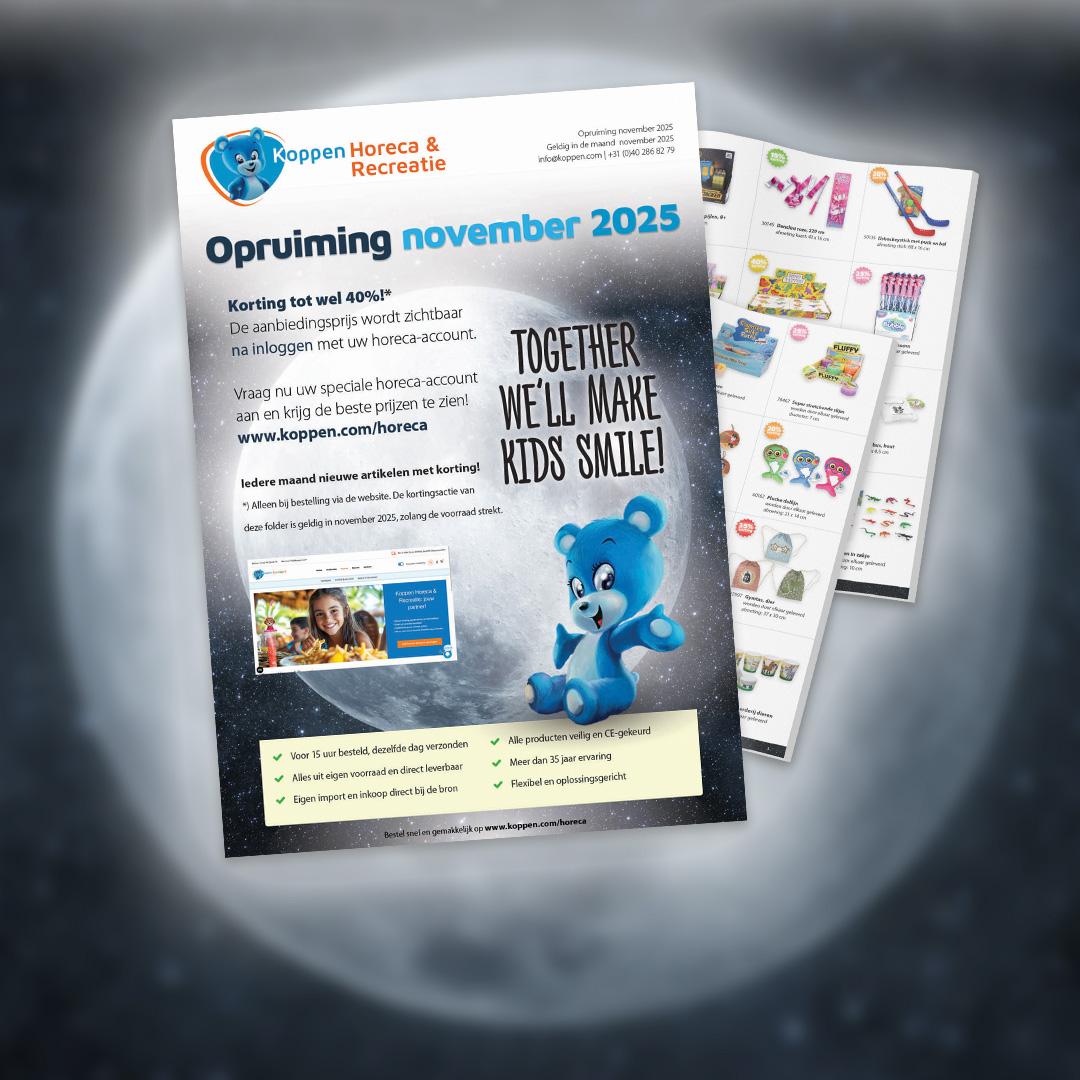 Opruimingsfolder voor de horeca