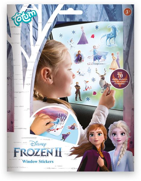 Totum Frozen 2 raamstickers, 4 vellen en décor