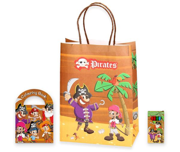 Papieren geschenk tas piraat