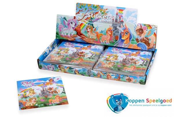 Stickervel eenhoorn